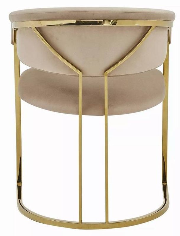 Jedálenská stolička zlatá-svetlobéžová bluvel 22