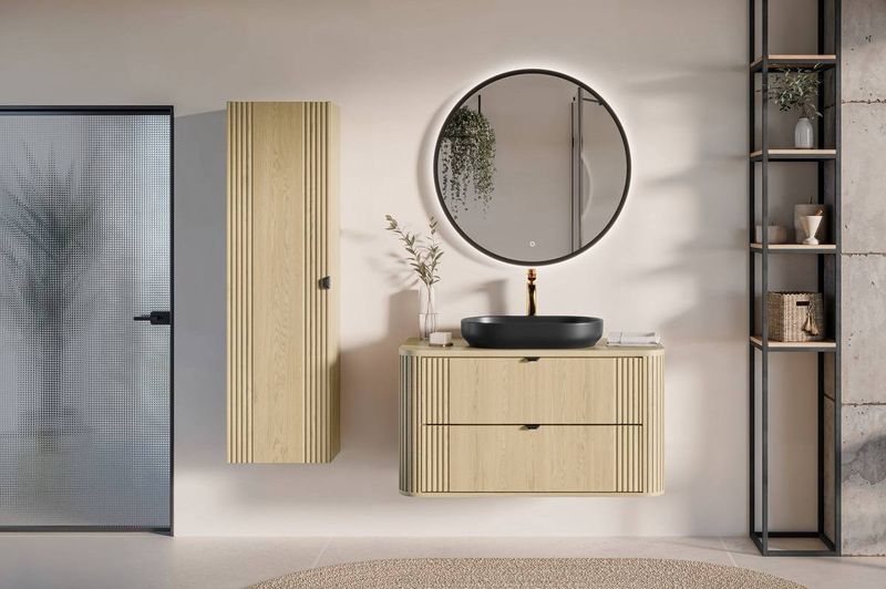 Skrinka do kúpeľne 80-40-1D, Dub cremona, 1x dvierka