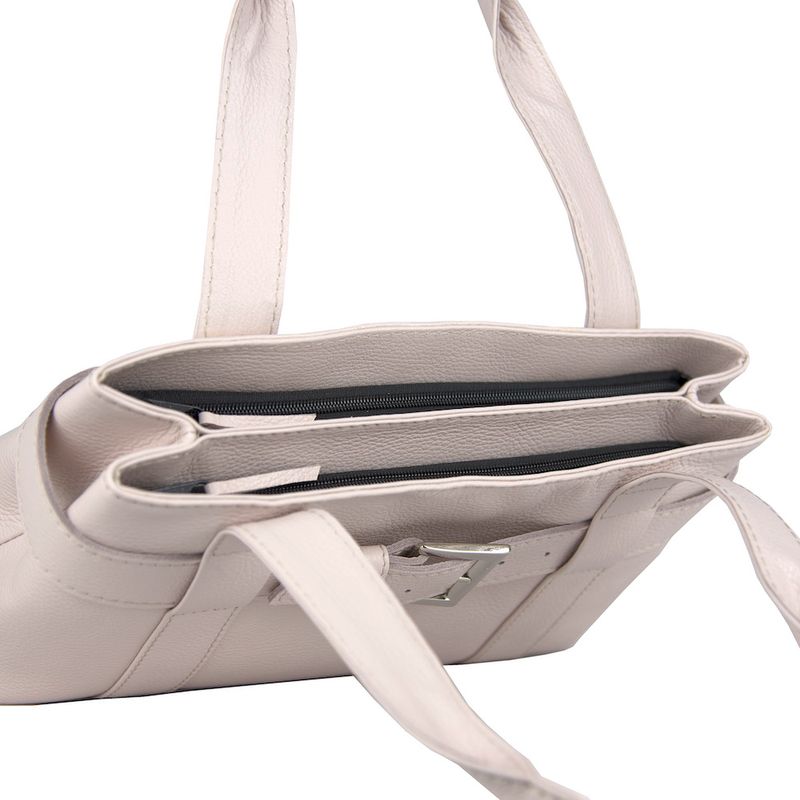 Dámska kožená kabelka v ružovej farbe