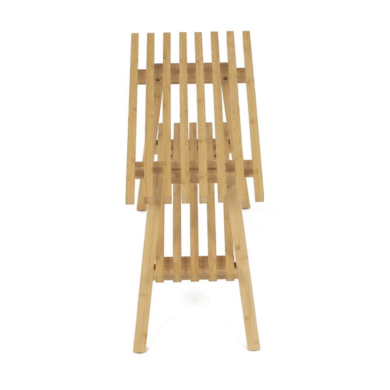 Botník s policou z prírodného bambusu 70