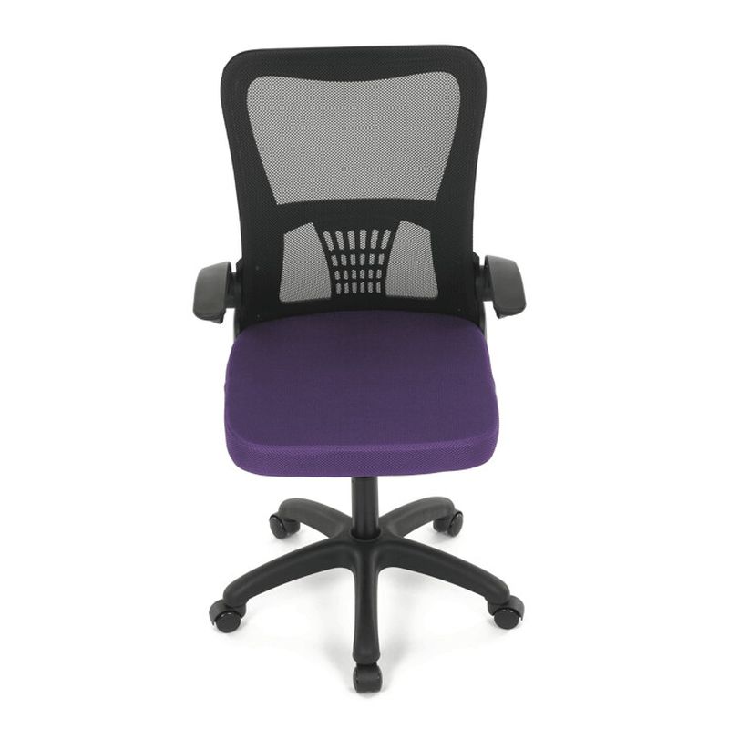  Kancelárska stolička, fialová sieťovina a čierny plast