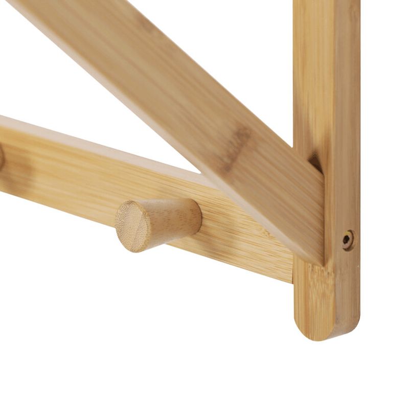 Vešiak s policou – bambus, prírodný