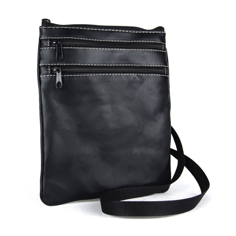 Elegantná kožená taška, viacúčelové púzdro v čiernej farbe