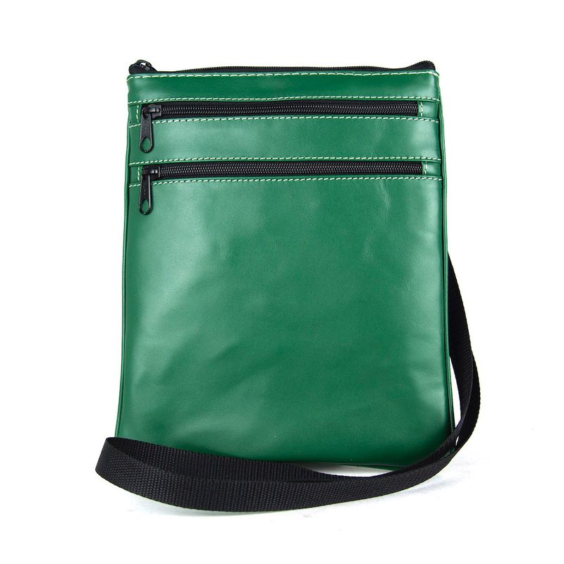 Elegantná kožená taška, viacúčelové púzdro v zelenej farbe
