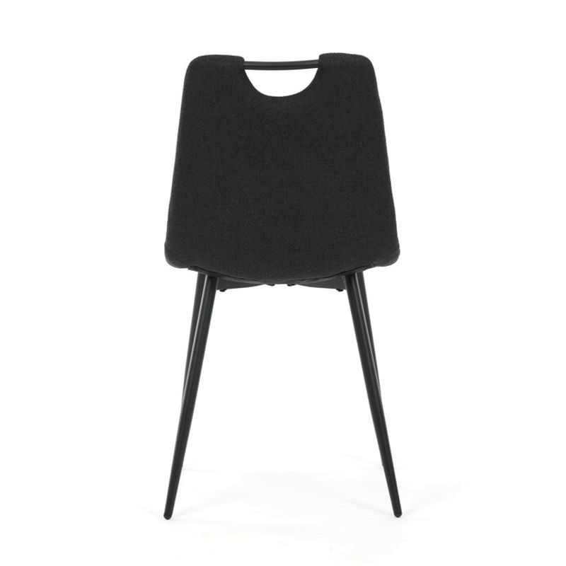 Stolička jedálenská, madlo, ľahko čistiteľná čierna látka