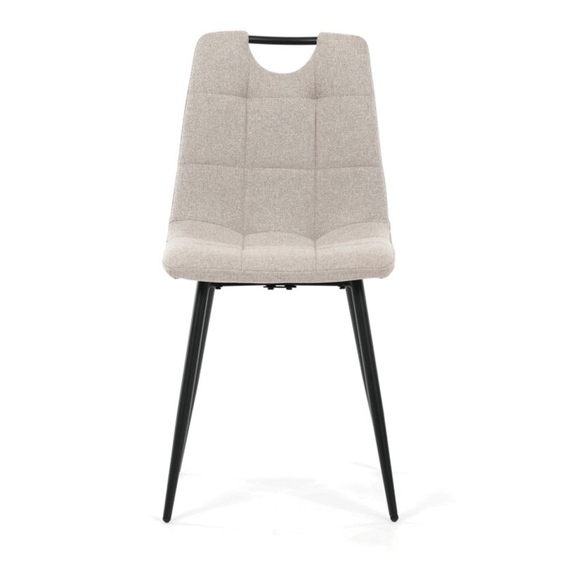 Stolička jedálenská, madlo, ľahko čistiteľná béžová látka