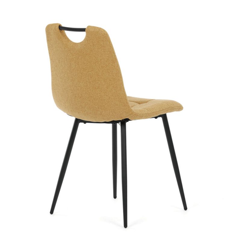 Stolička jedálenská, madlo, ľahko čistiteľná žltá látka