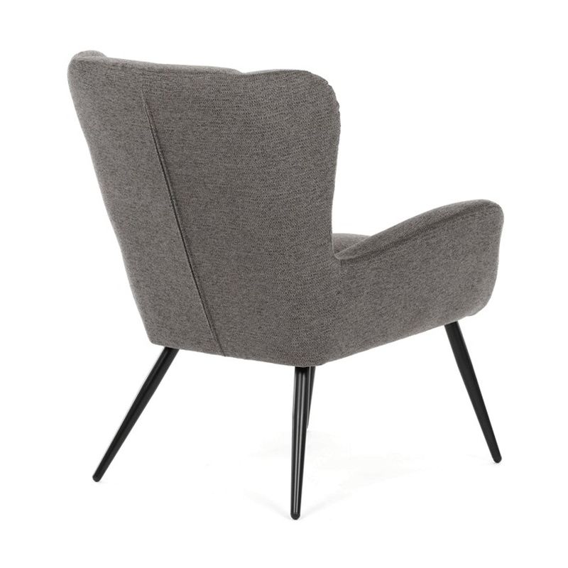 Kreslo ušiak v sivom prevedení