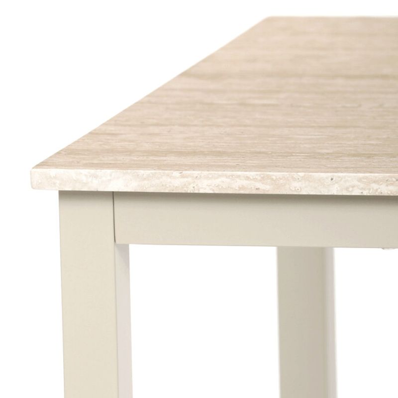 Jedálenský stôl 110×70×75 cm, MDF travertín