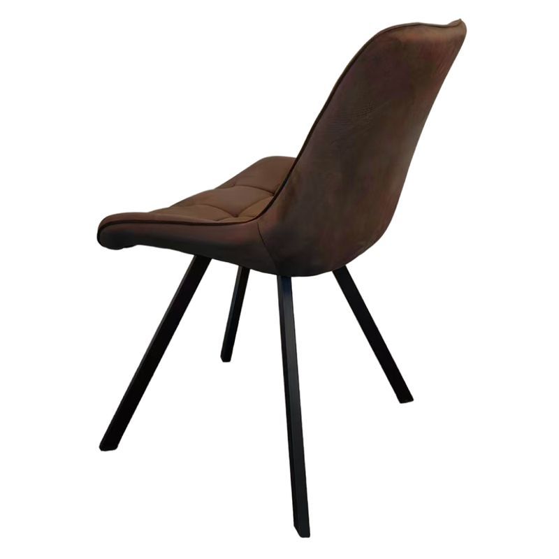 Štýlová jedálenská stolička tmavohnedá Velvet látka-čierna