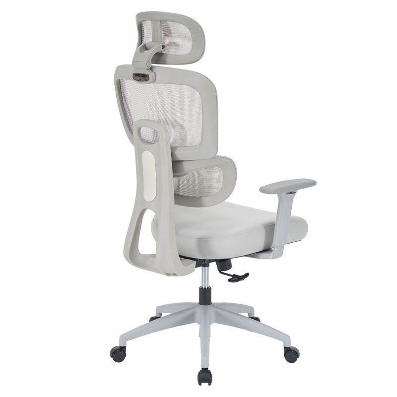 Kancelárske kreslo, sieťovina, svetlosivá-sivá