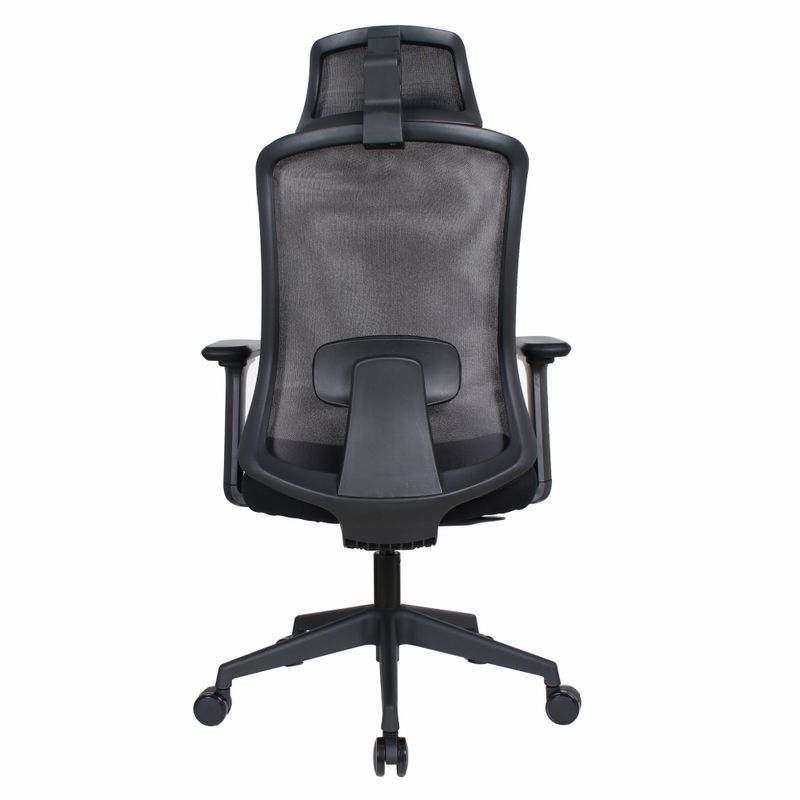 Jednoduché kancelárske kreslo, čierna sieťovina