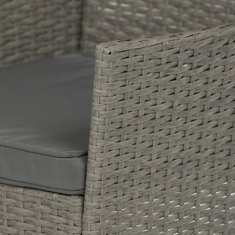 Záhradný set 1+2, z polyratanu sivý