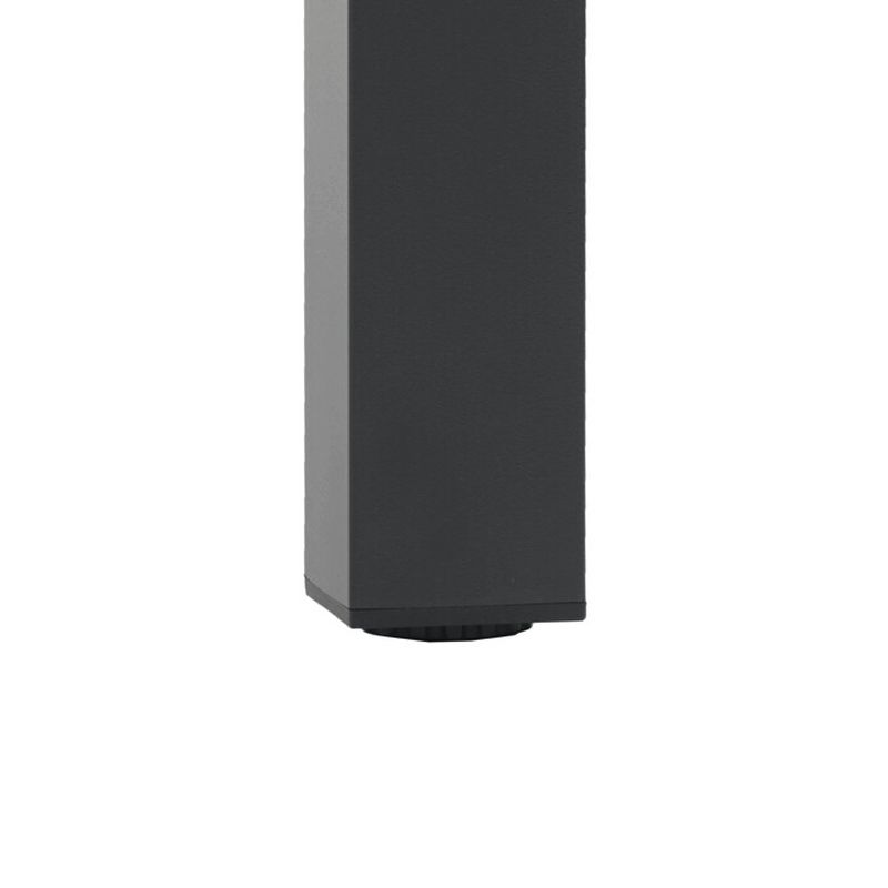 Záhradný stôl hliníkový, s polywood doskou, čierny