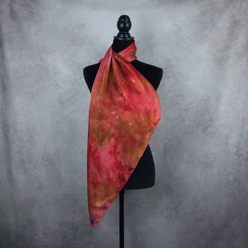 Hodvábna šatka LIMITED_293, 90x90cm, Vyrobená na Slovensku