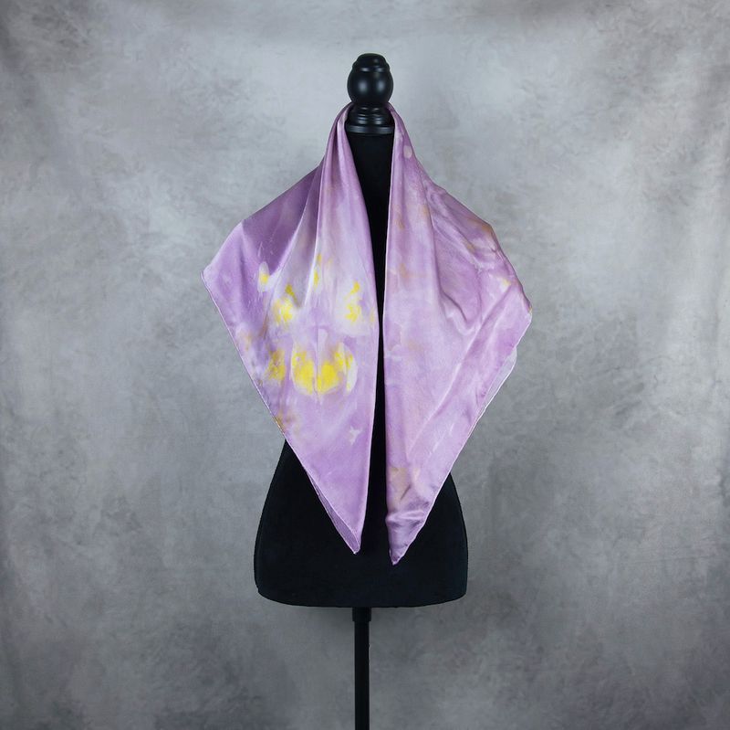 Hodvábna šatka LIMITED_299, 90x90cm, Vyrobená na Slovensku