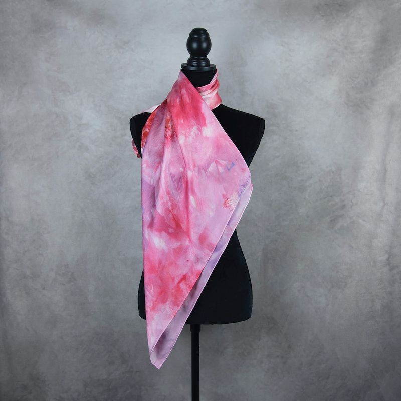 Hodvábna šatka LIMITED_289, 90x90cm, Vyrobená na Slovensku