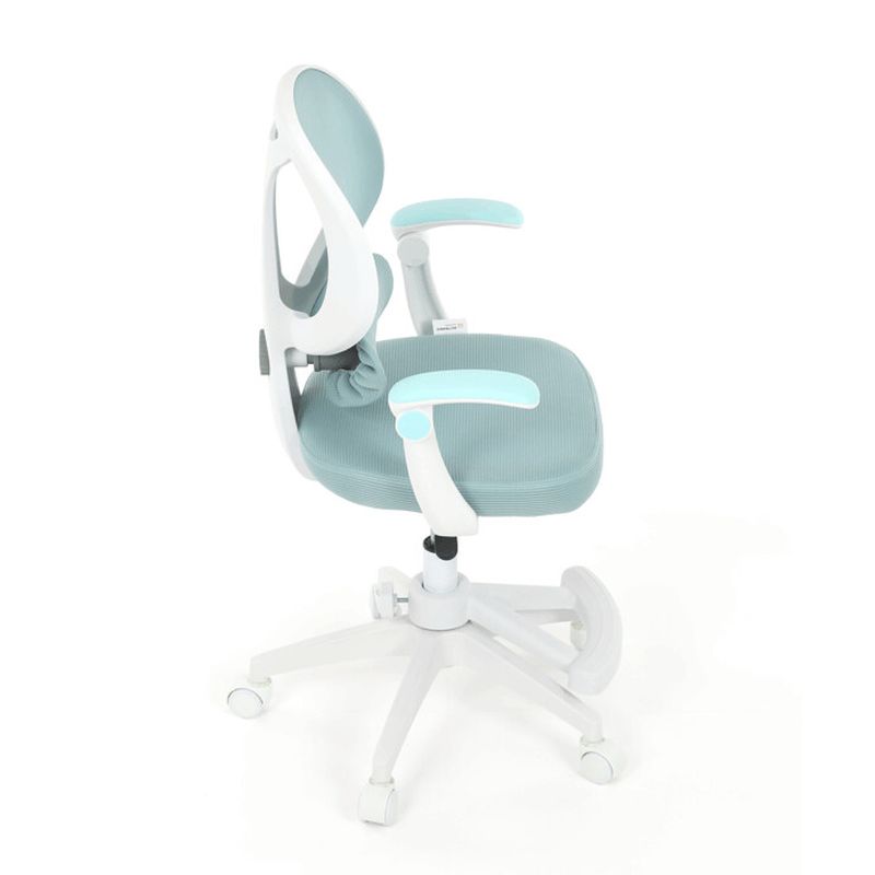 Detská kancelárska stolička, modrá sieťovina