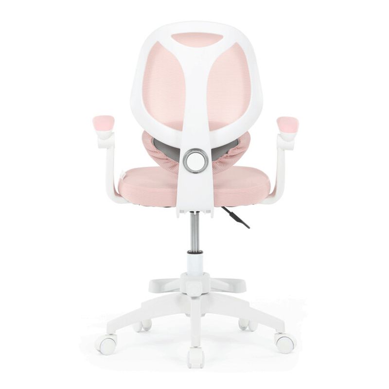 Detská kancelárska stolička, ružová sieťovina
