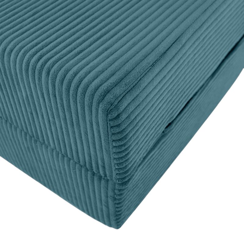 Skladací matrac, kreslo, 2v1, petrolejová látka