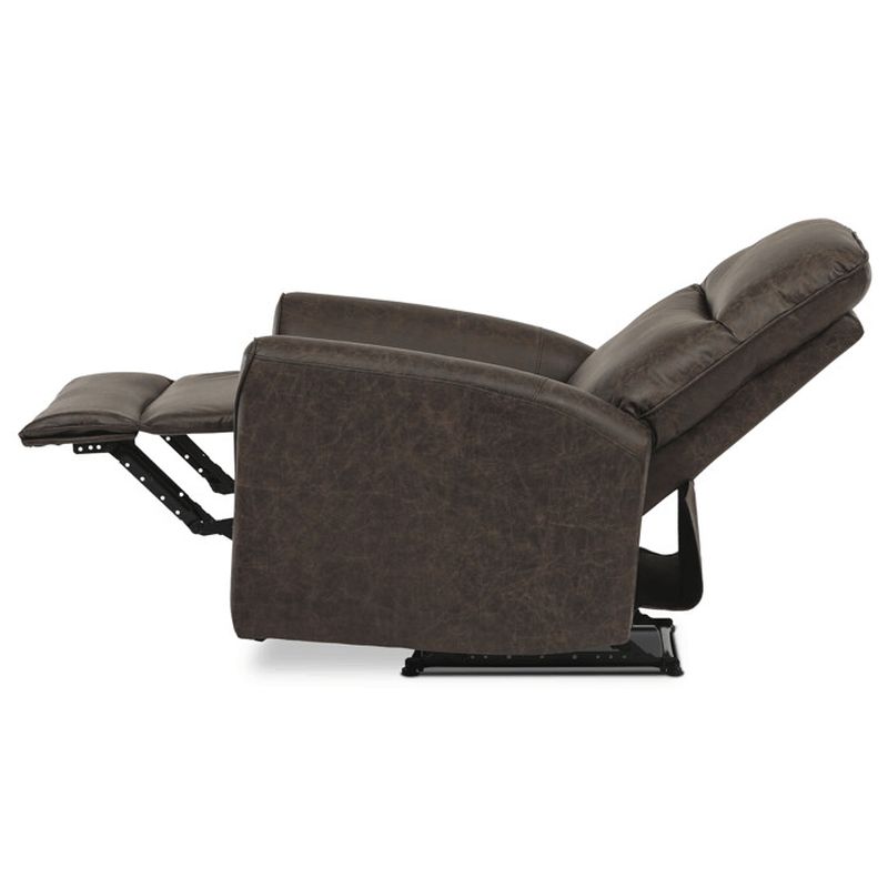 Polohovacia sedacia súprava, tmavohnedá, látka vintage