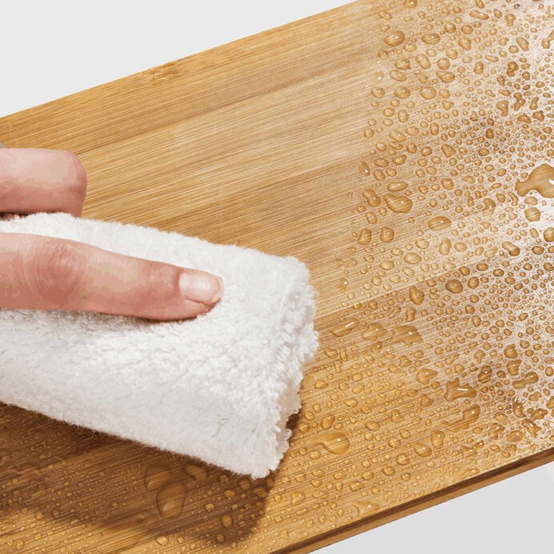 Set poličiek, bambus, biely kov