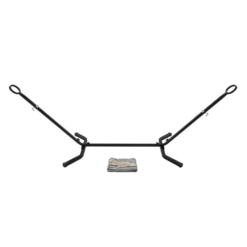 Hojdacia sieť, sivá, so stojanom