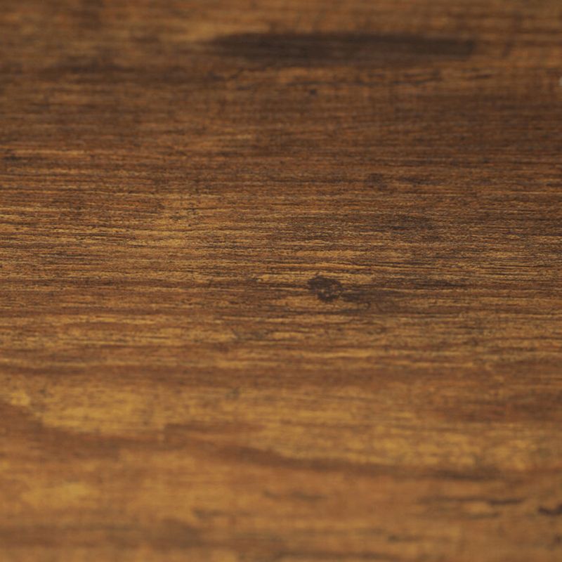 Regál, 5 políc, dekor hnedý, čierny lak