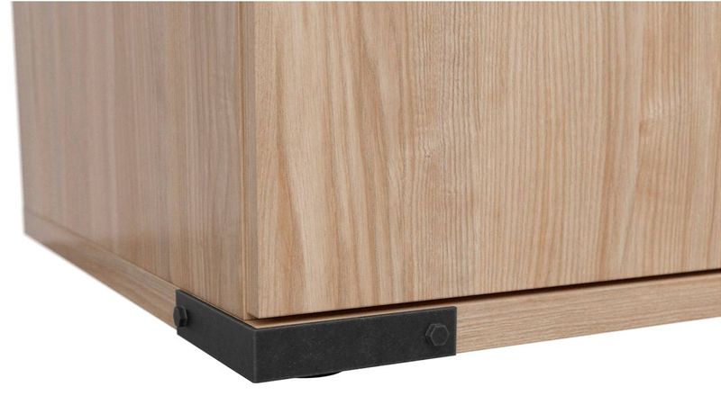 Praktická komoda 90 cm, 3 zásuvky a skrinka, jaseň belorus