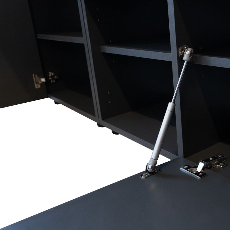 Predsieňová zostava, antracit lesk HG, dub artisan