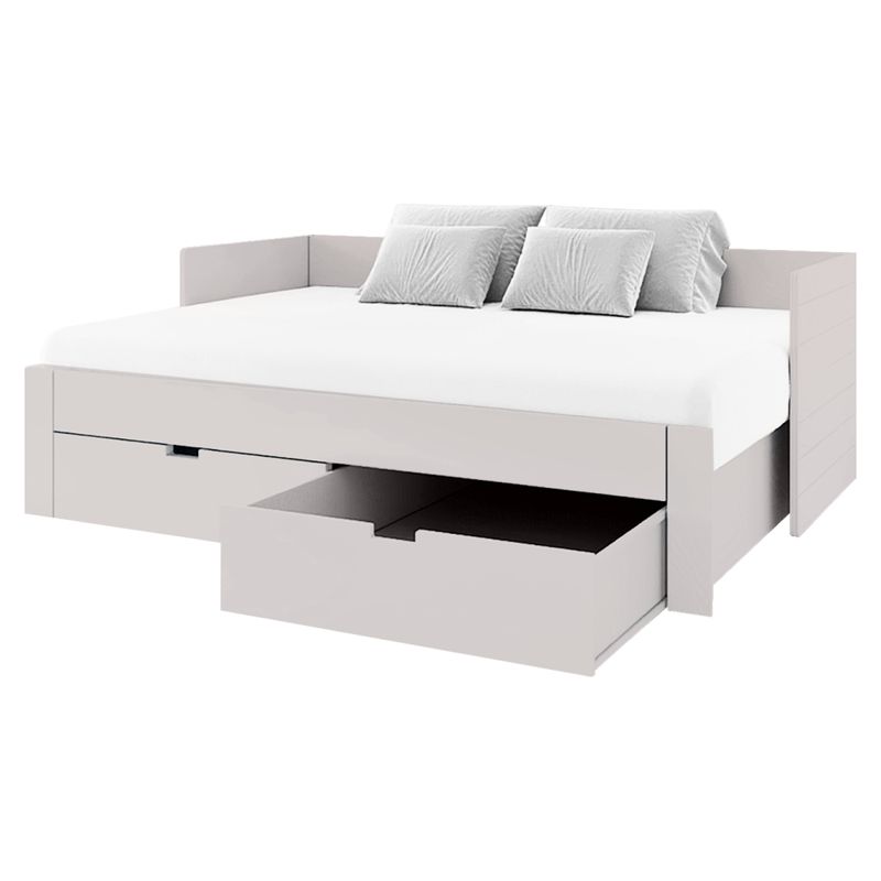 Rozkladacia posteľ 90-180x200 s roštom, kašmír