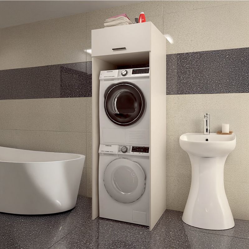 Skrinka nad práčku a sušičku z DTD v prevedení kašmír