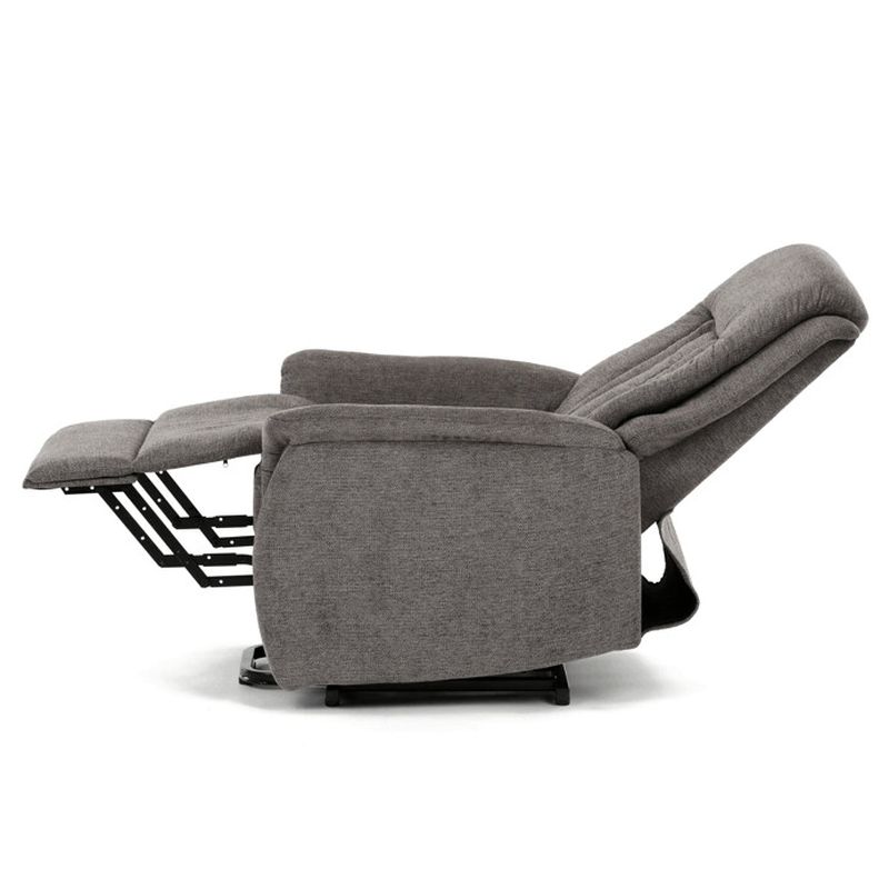Výklopné, elektrické, polohovacie kreslo, sivá látka