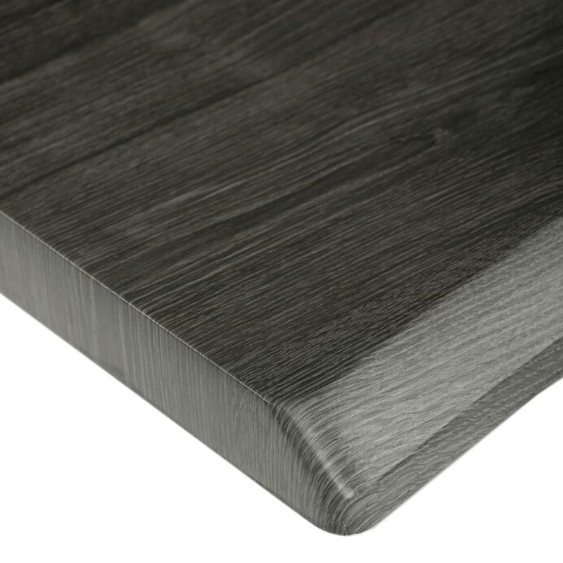 Jedálenský stôl 160x90, MDF sivý dub, nohy kov čierny v tvare X