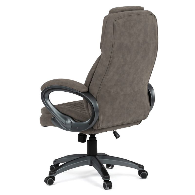 Elegantné kancelárske kreslo, sivá vintage látka