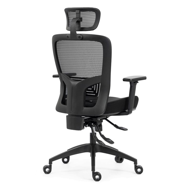 Ergonomická kancelárska stolička čierna, sieťované operadlo, 120 kg