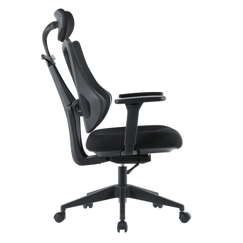 Ergonomická kancelárska stolička sivá, dvojdielne sieťované operadlo, 120kg
