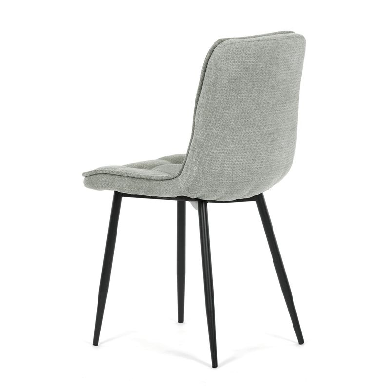 Jedálenský set so 4 stoličkami, 110x70cm, zelená látka, MDF divoký dub