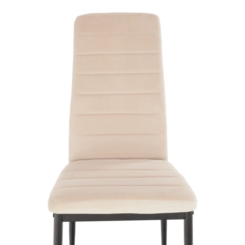 Stolička s jednoduchým dizajnom béžová Dulux Velvet látka