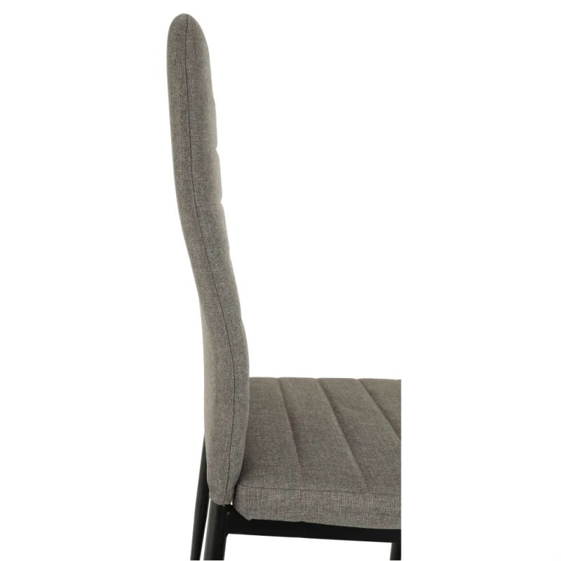 Stolička s jednoduchým dizajnom hnedá látka