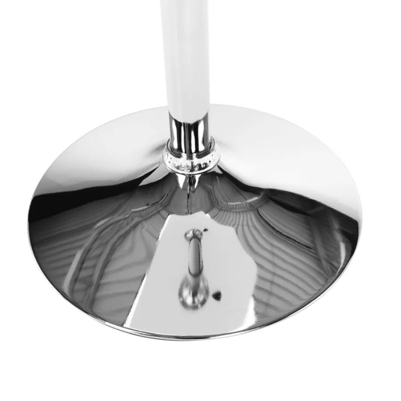 Štvorcový otočný barový stôl s nastaviteľnou výškou čierny