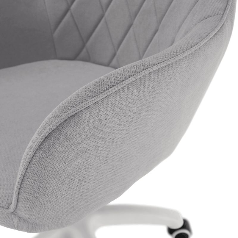 Nadčasové kancelárske kreslo, sivá látka