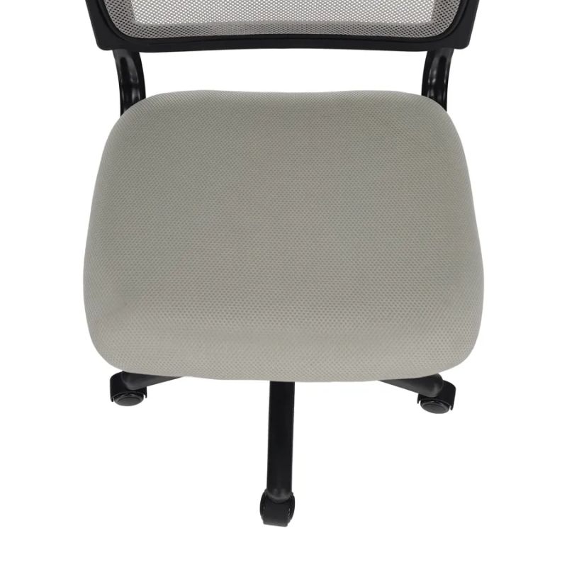 Dizajnovo jednoduchá otočná stolička sivá