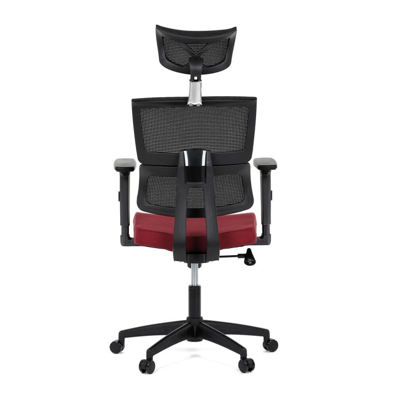 Kancelárska stolička s výškovo nastaviteľnými opierkami bordová