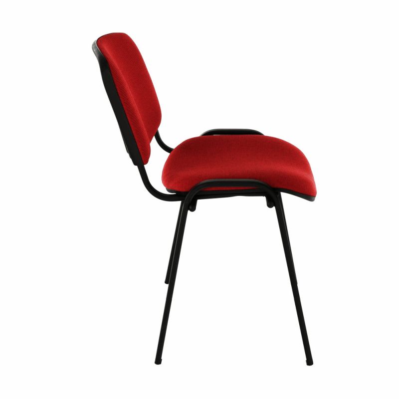 Kvalitná a pohodlná stolička s mäkkým sedením, červená