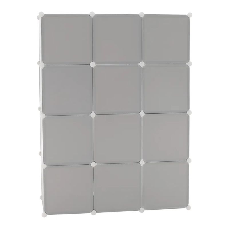 Detská modulárna skriňa, sivá/detská