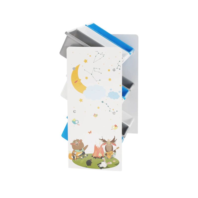 Organizér/regál na hračky, viacfarebná/vzor, TYP 3