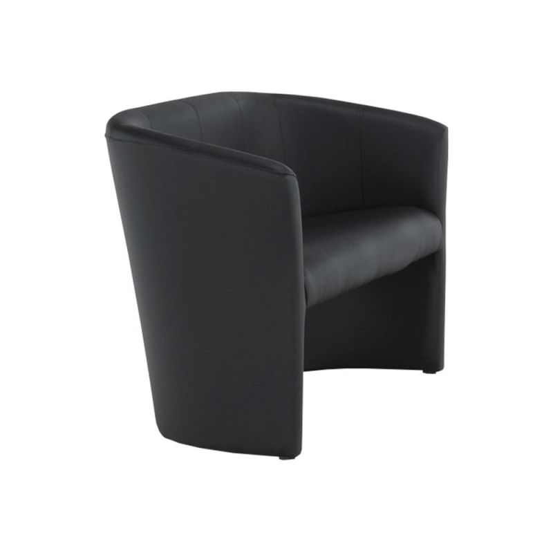 Elegantné dvojkreslo, ekokoža čierna