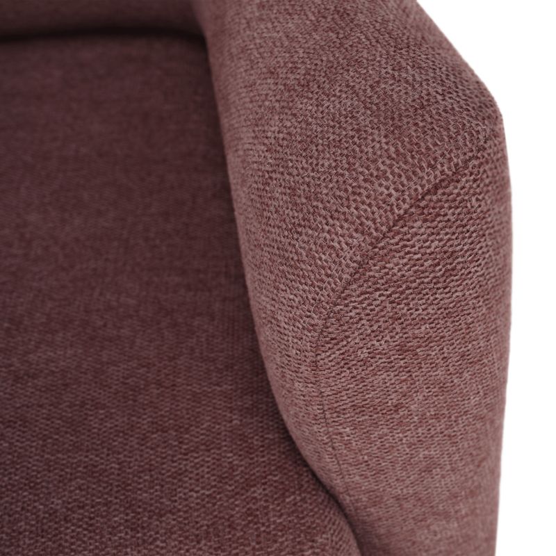 Komfortné kreslo ušiak, staroružová/buk