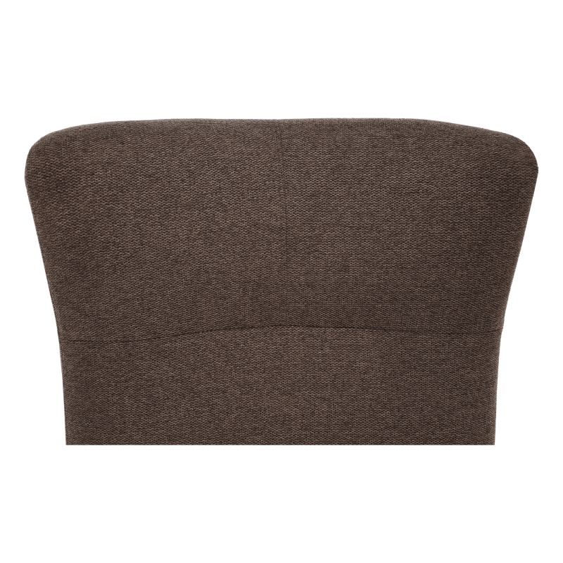 Komfortné kreslo ušiak, hnedá/buk